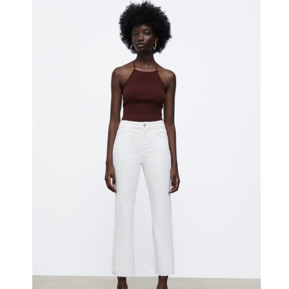 ZARA High Rise Mini Flare Jeans
